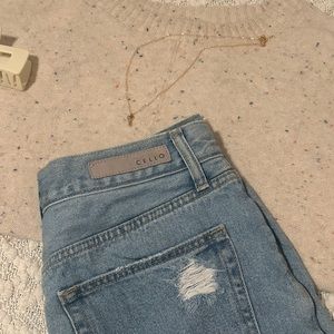 CELLO Ripped Jean Shorts